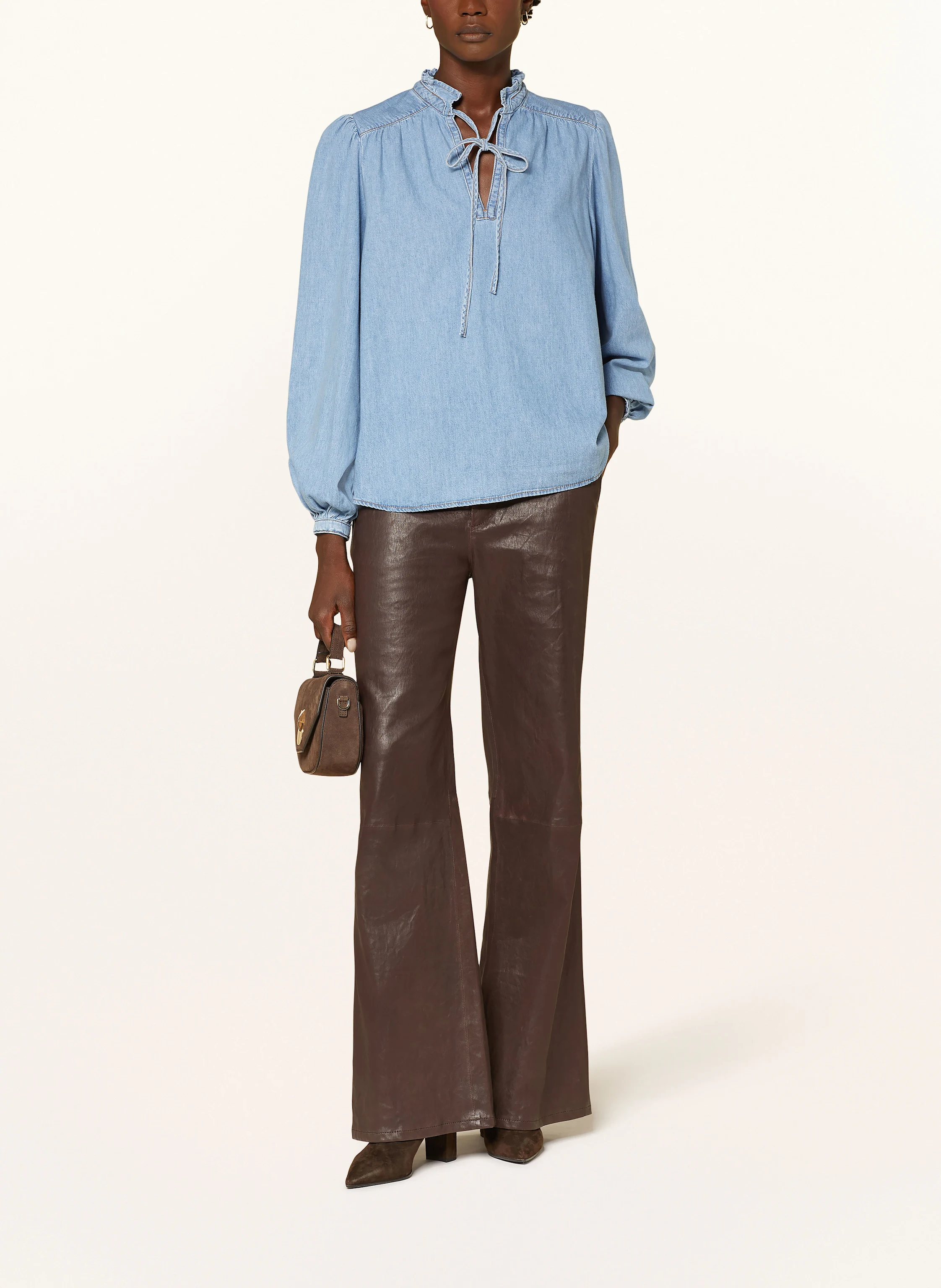 ba&sh Blusenshirt LOUISE in Jeansoptik