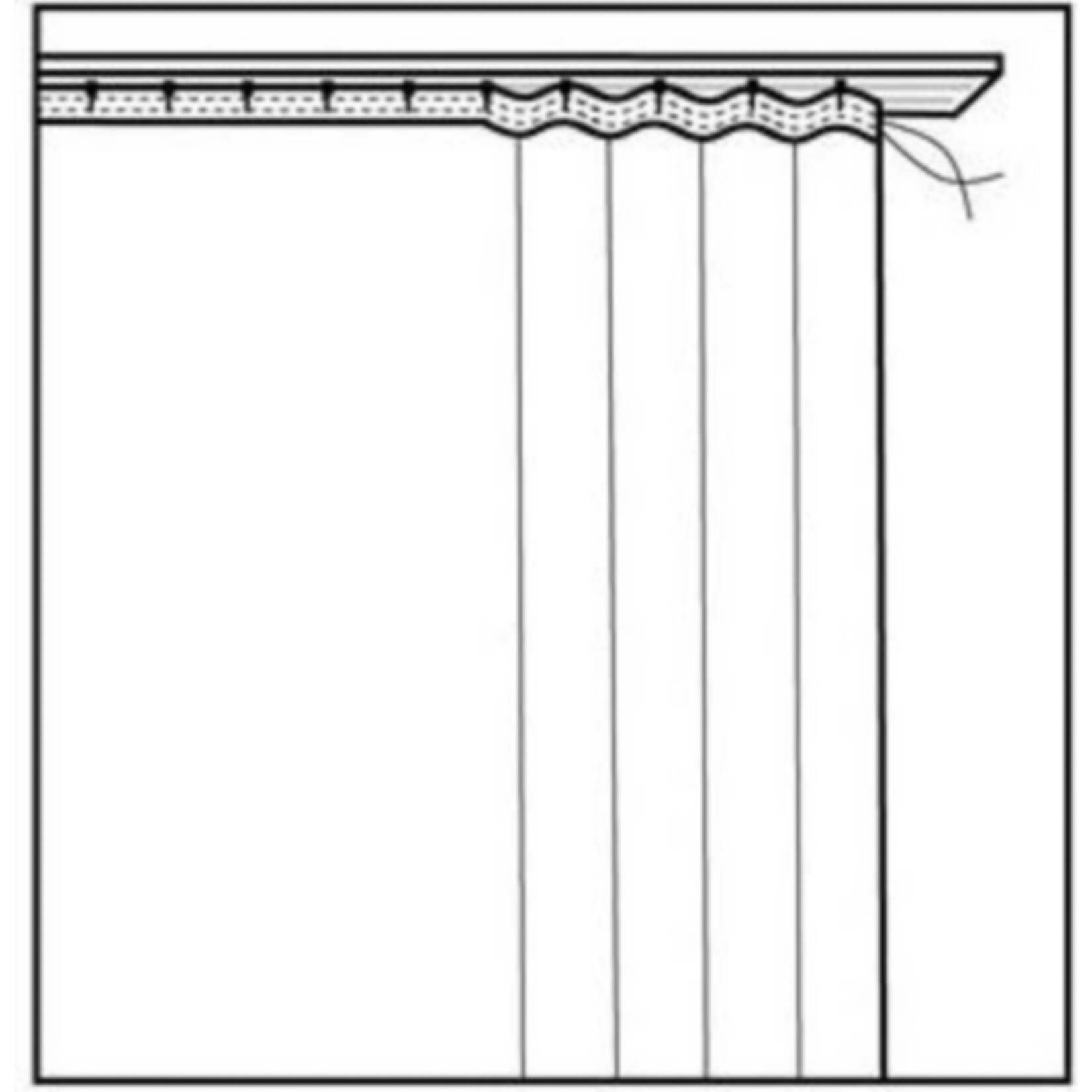 2x My Home Gardine mit Blumenabschluss -175x160cm
