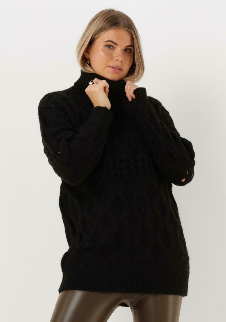 SILVIAN HEACH zwarte silvian heach coltrui lupetto m/l- sweater
