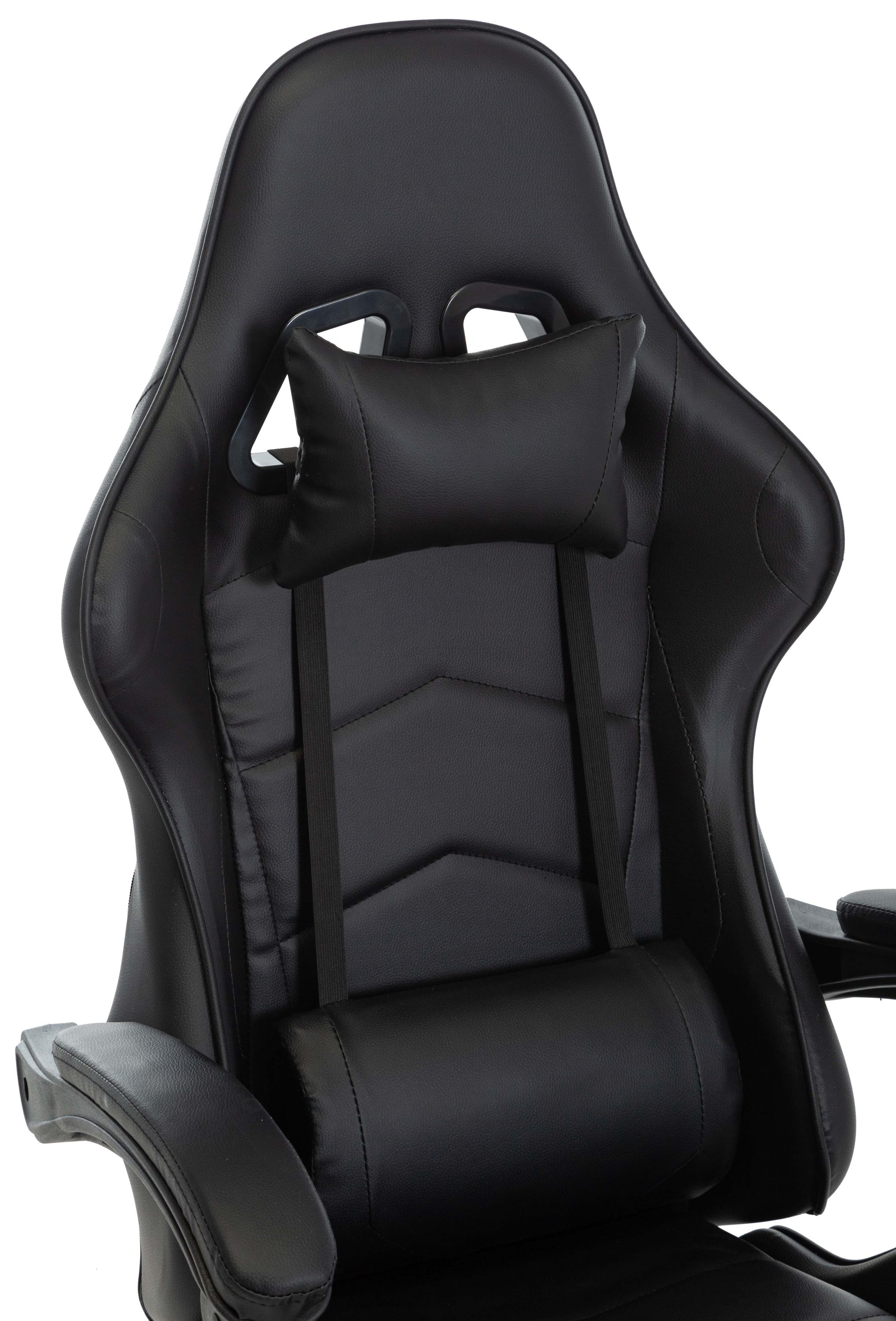 Gamingstuhl Bürostuhl Leder THUNDERBOLT schwarz