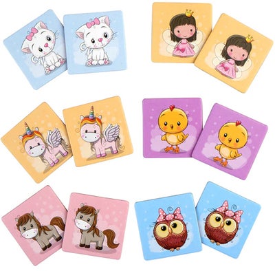 Barbo Toys Lillie & Ellie Prinsesse Memospill