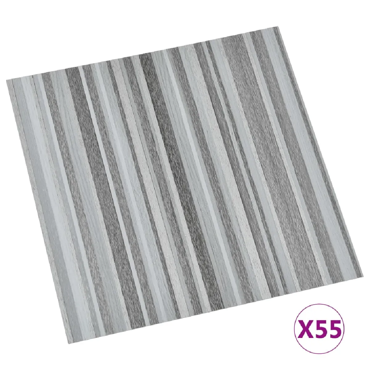 vidaXL Dalles autoadhésives 55 pcs - Gris clair