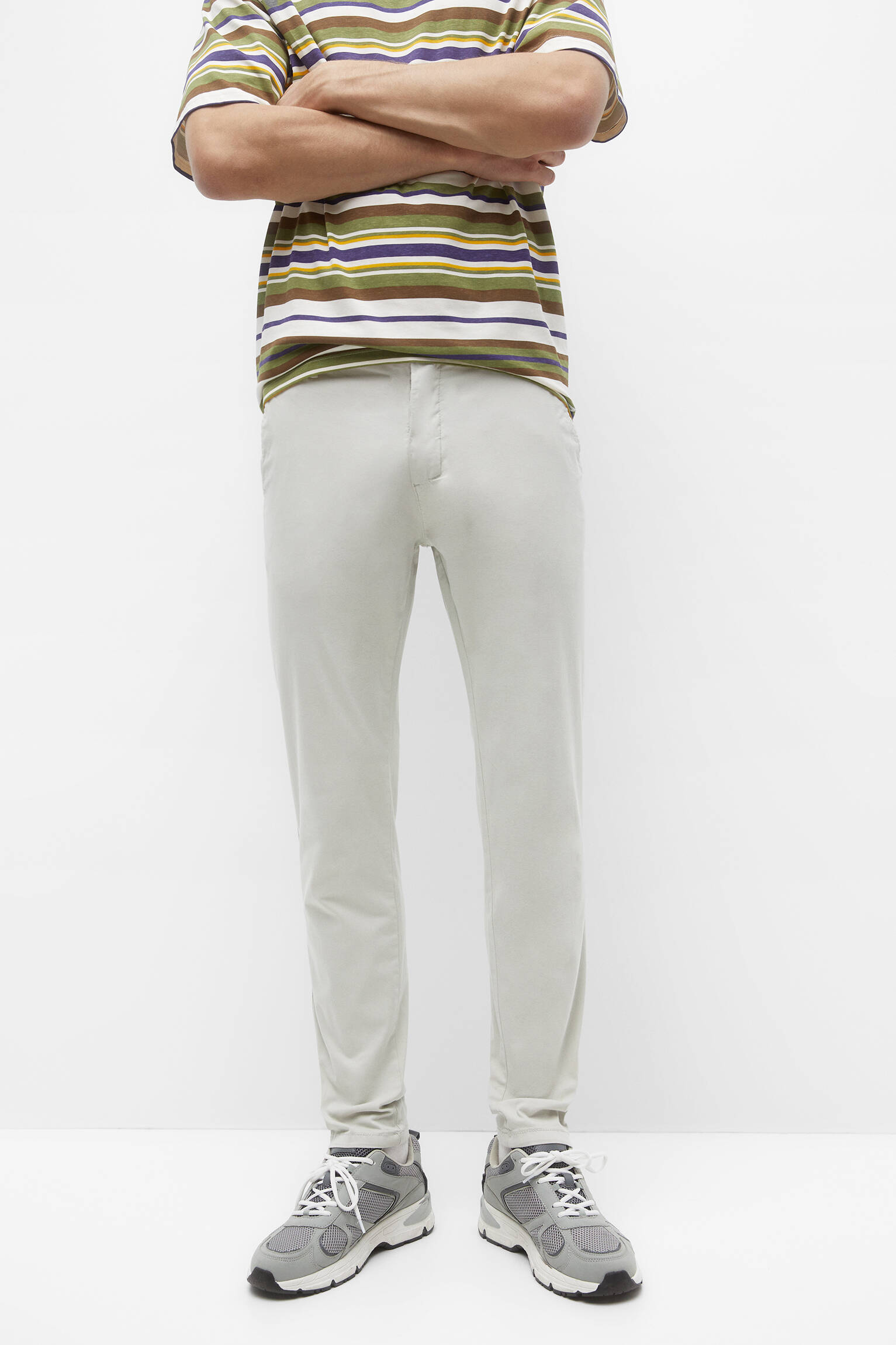 CALÇA CHINO BÁSICA - PEDRA