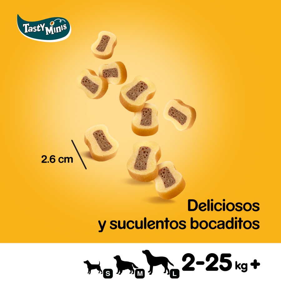 Pedigree Tasty Mini Snacks Sabor Carne e Aves para Cães
