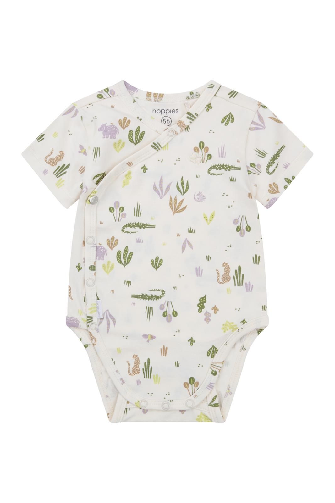 Noppies Newborn Romper Orofino - Animals pattern Off white