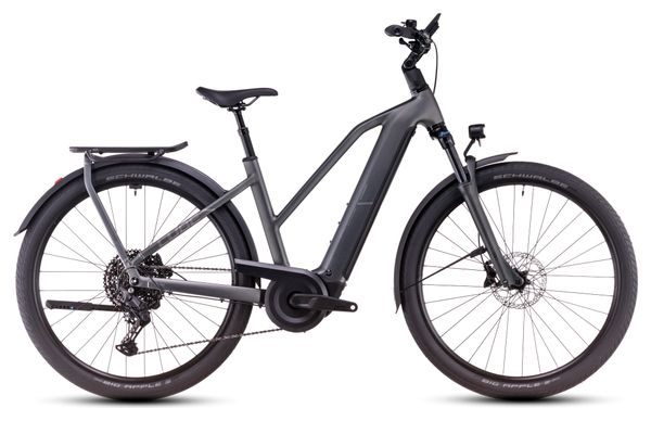 VTC Électrique Cube Kathmandu Hybrid Pro 800 Trapeze Shimano Cues 11V 800 Wh 700 mm Gris Slab 2025