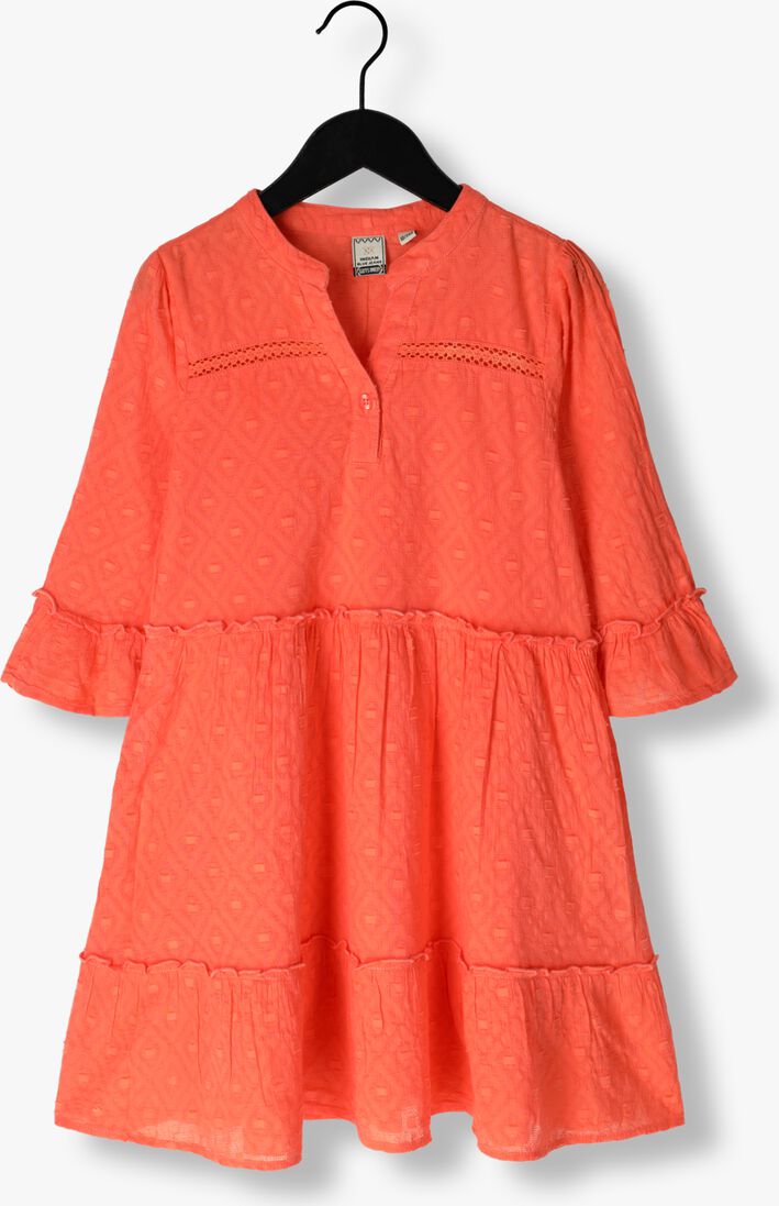 INDIAN BLUE JEANS koraal indian blue jeans mini jurk festival lace dress