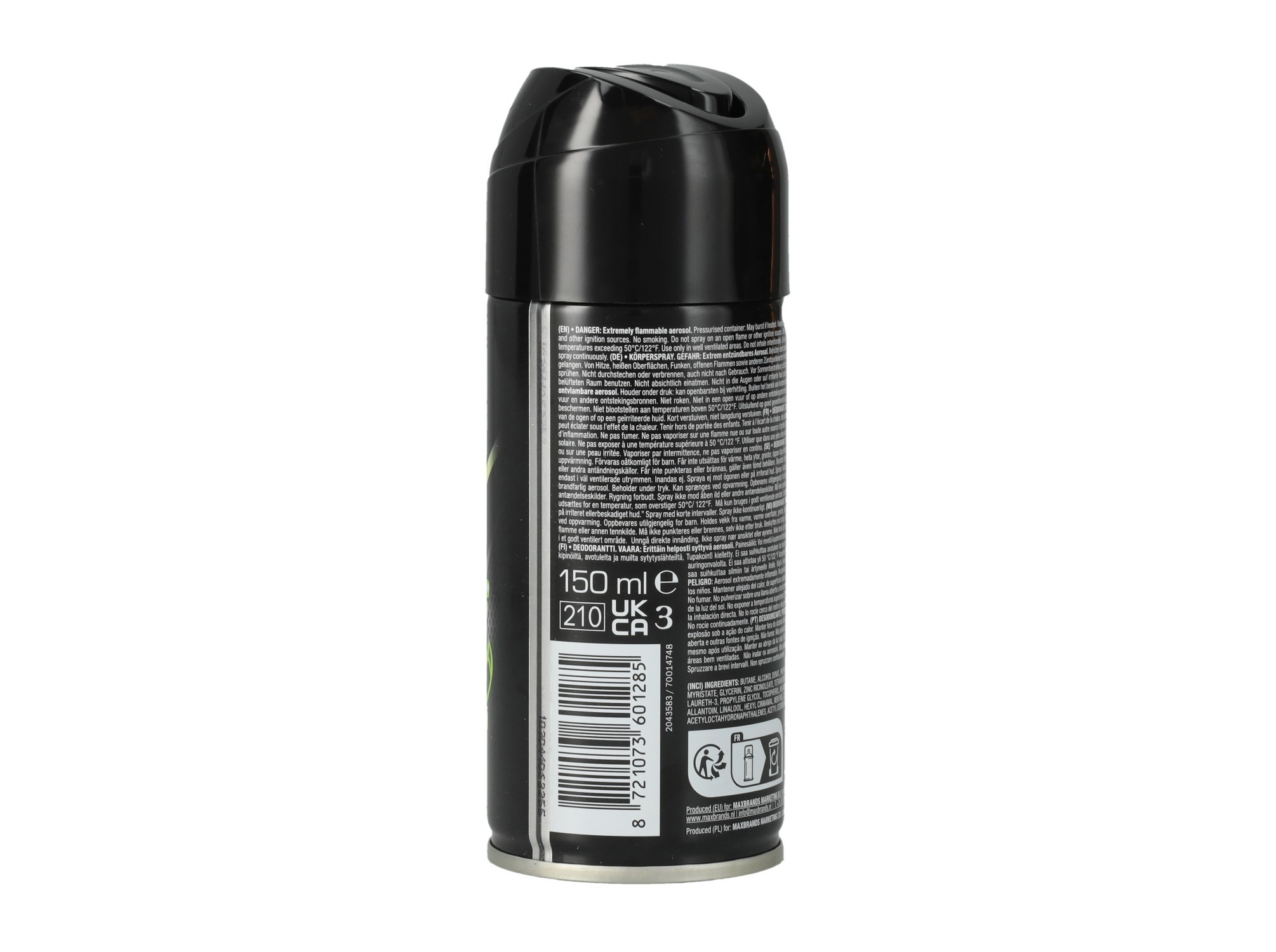 DESODORIZANTE BODY-X FUZE ACTIVE 150ML