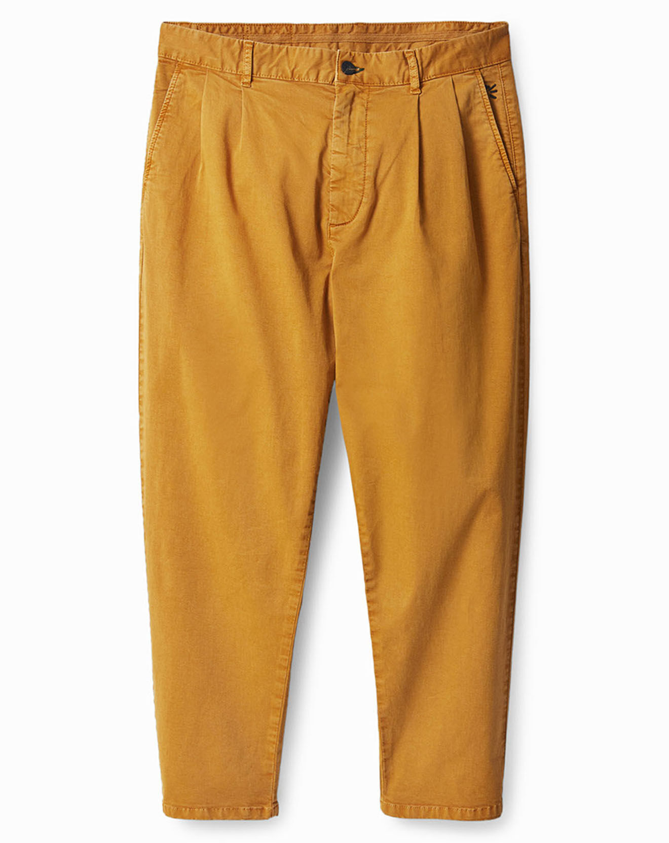 Desigual Pantalon Marcel jaune moutarde