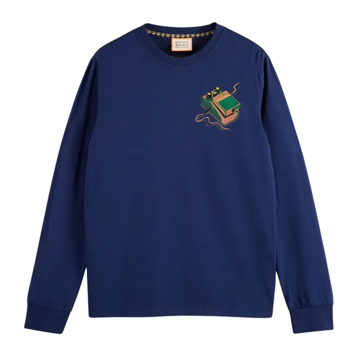 Scotch & Soda Artwork Longsleeve Shirt Heren