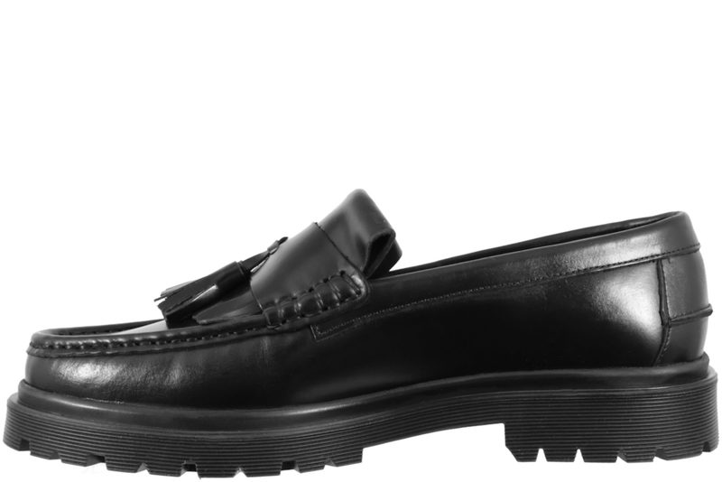 PLAYBOY BAKER LOAFERS I SORT GLAT SKIND