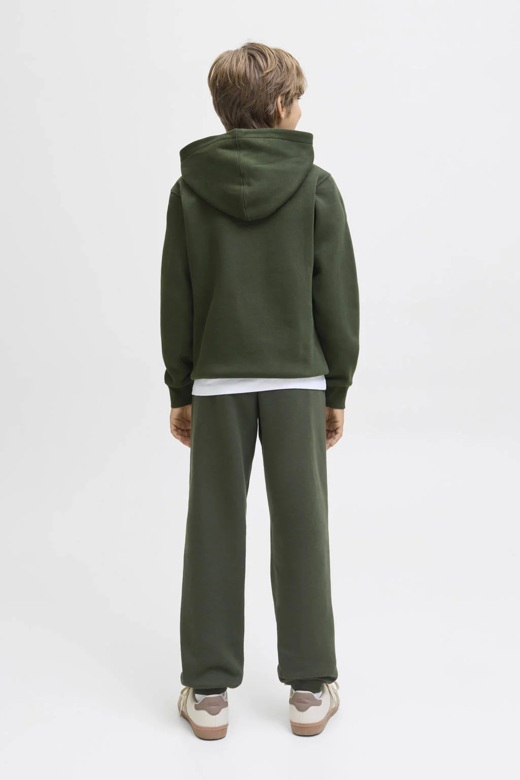 JACK & JONES JUNIOR hoodie donkergroen