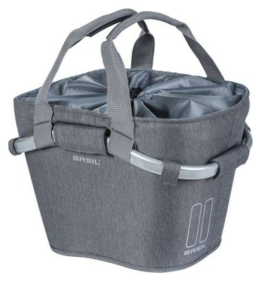 BASIL Panier à Vélo 2Day Carry All 15 Litre 28 x 37 x 25 Cm - Gris