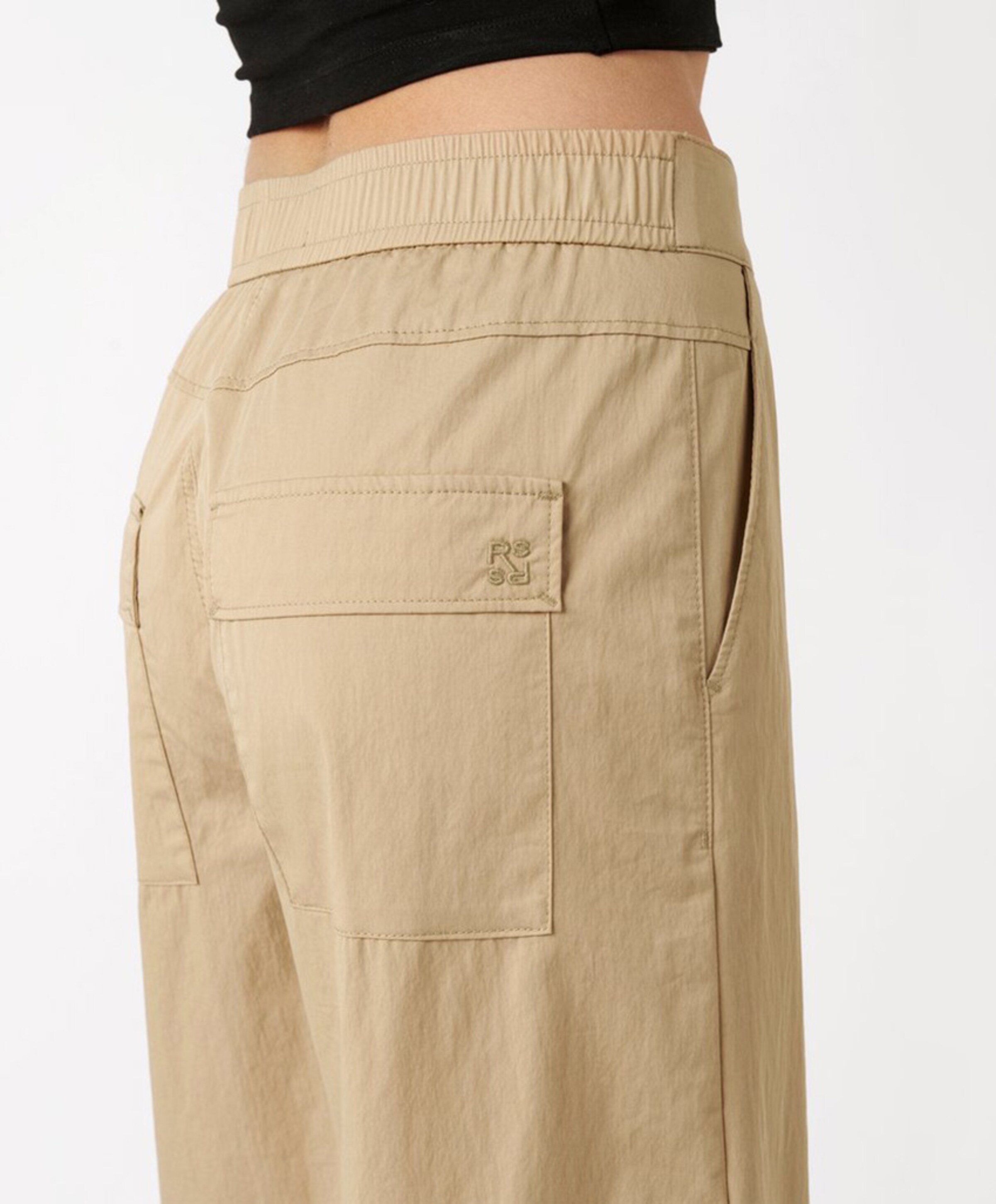 Rosner Mara Wide Leg Cropped Pocket dames broek beige