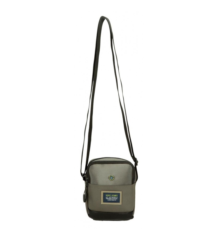 Bolsa de ombro pequena verde Leighton da Pepe Jeans