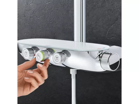 Pack colonne douche Grohe Rainshower System SmartControl 360 DUO + Nettoyant GroheClean