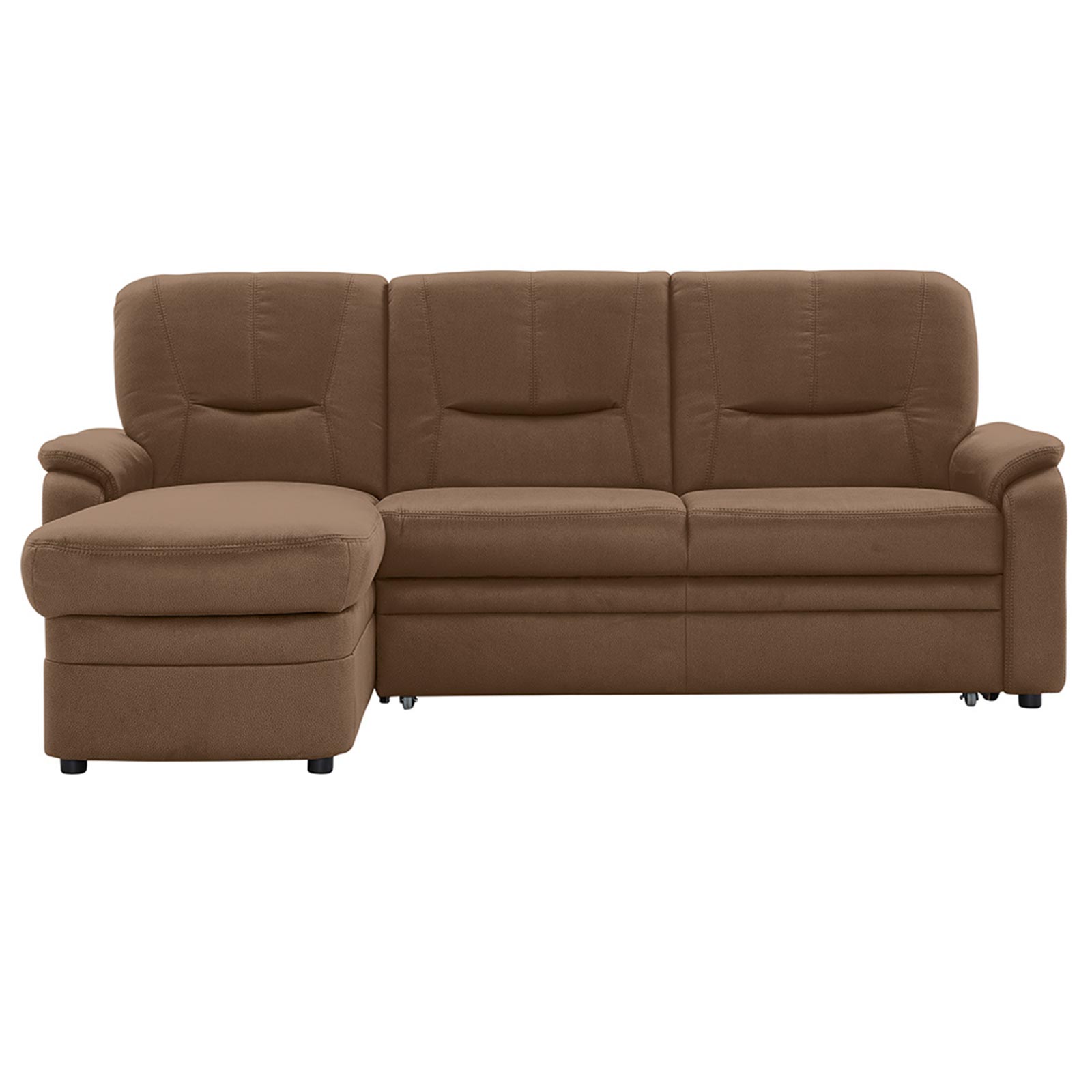 polsterpower Ecksofa - Holiday mandel - Basismodell - Recamiere links