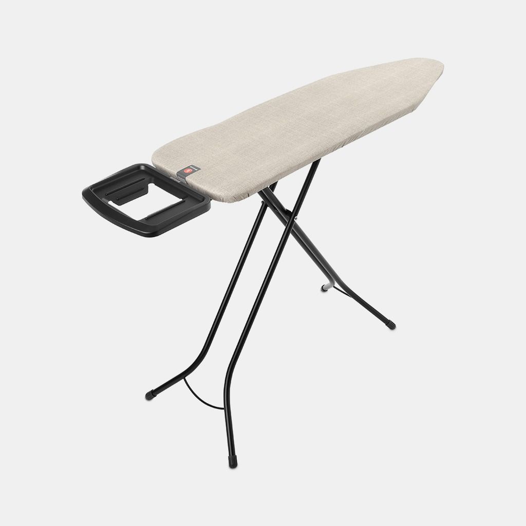 Strijkplank B, 124x38 cm, solide strijkerhouder - Denim Grey