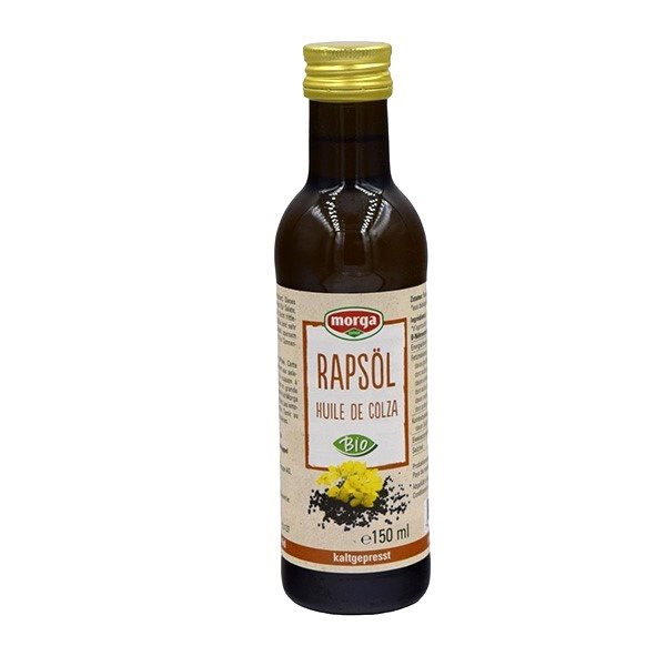 MORGA Rapsöl Bio kaltgepresst<br>1.5 dl, Flasche