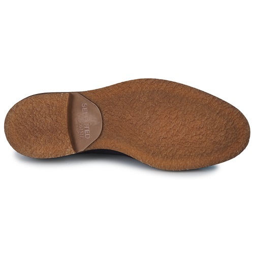 Selected - SLHLUKE SUEDE DERBY - Marine