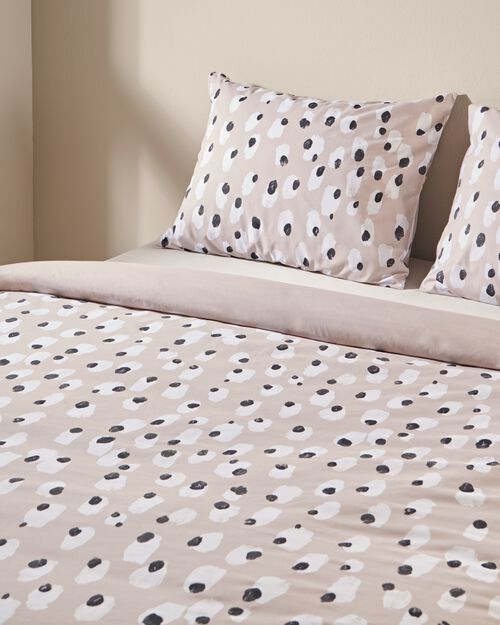 housse de couette en coton doux 240x200/220 tacheté