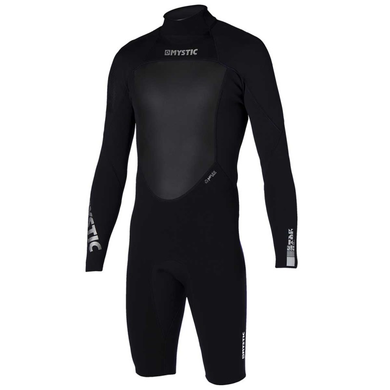 Combinaison Mystic Star Longarm Shorty 3/2mm Back Zip Black - The Corner Shop