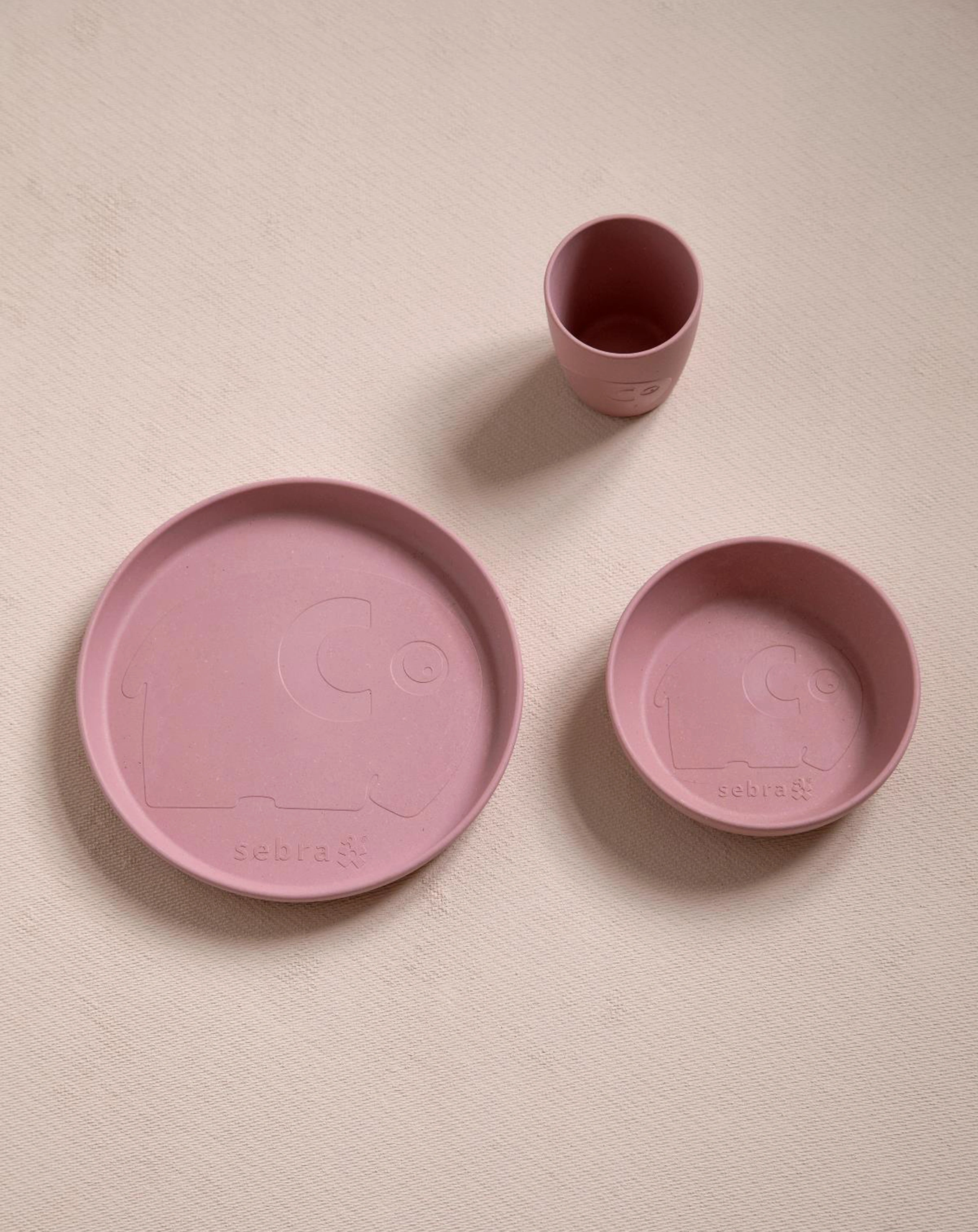 Geschirr-Set MUMS 3-teilig in blossom pink