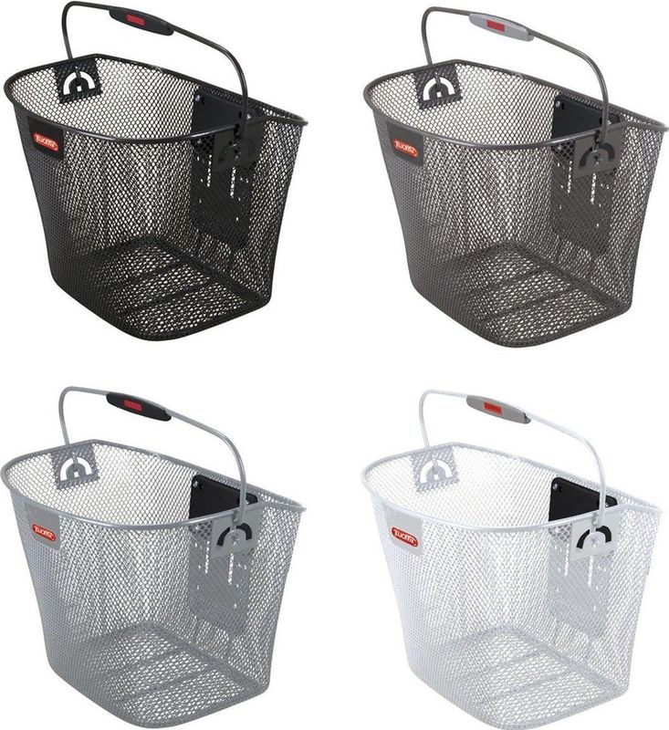 KLICKfix - Uni mand - Fietsmand - Zwart - Hoog design met handvat - 16 l