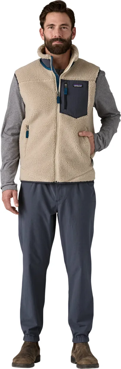 Patagonia Men's Classic Retro-X Vest Natural W/smolder Blue