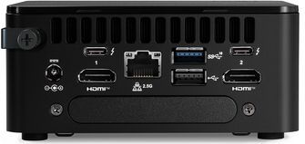 Asus - Nuc 13 Mini PC - Intel Core i3-1315U - 64 GB DDR4 - Zwart