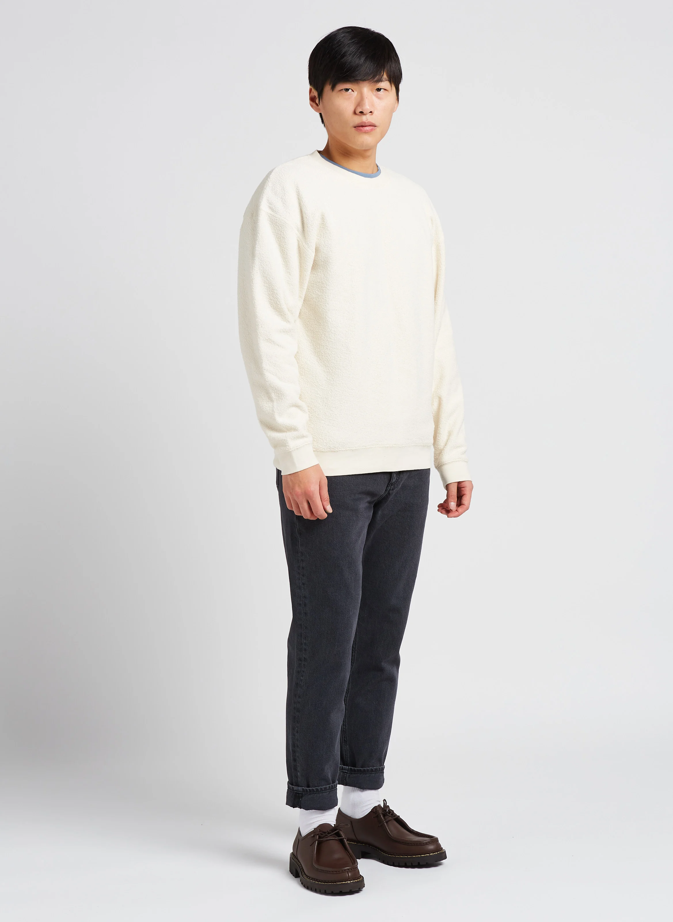 BOBYPARK - Pull à col rond en coton biologique | Beige