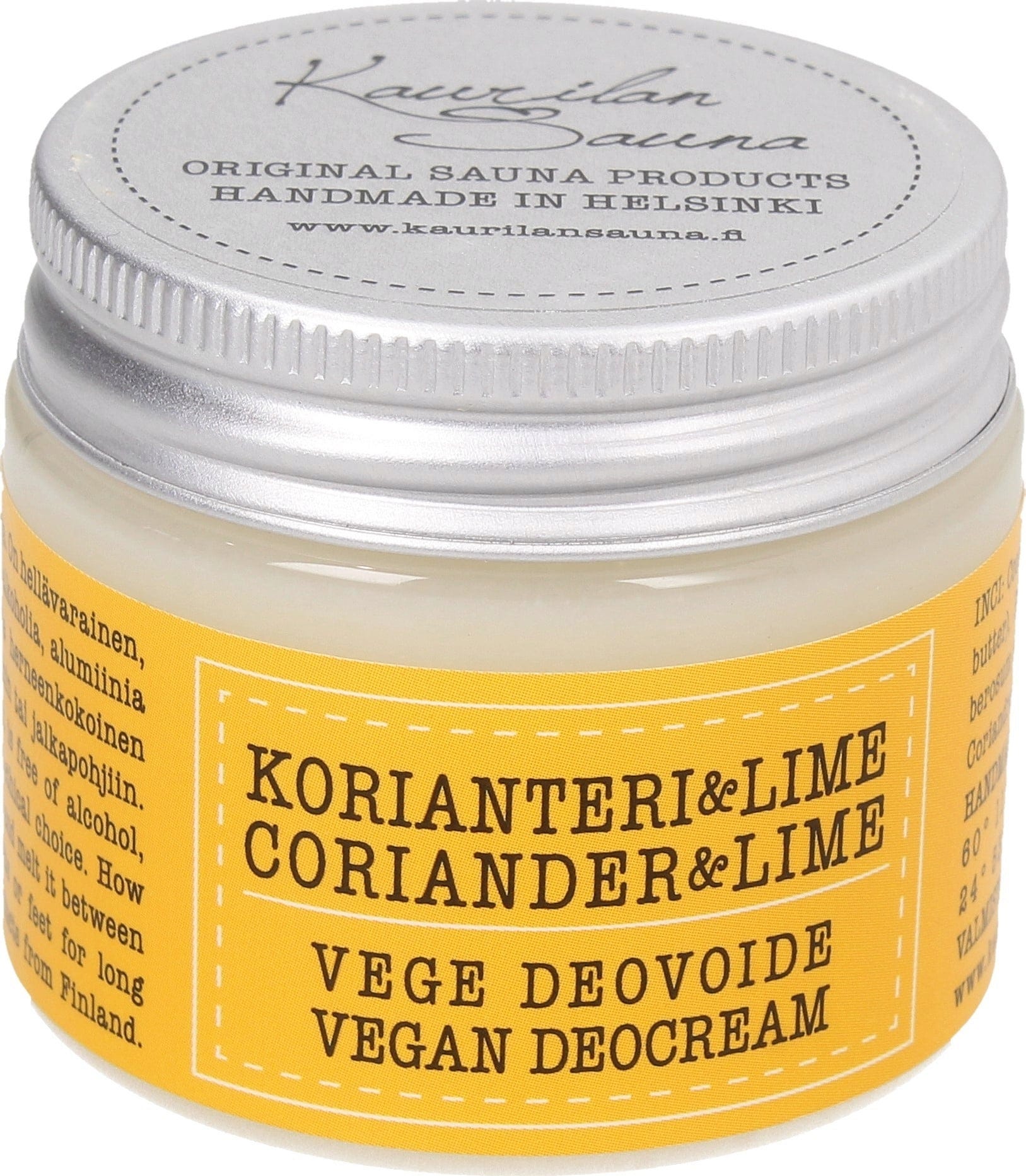 Kaurilan Sauna  Vegan Deo Cream, Coriander & Lime (50 ml)