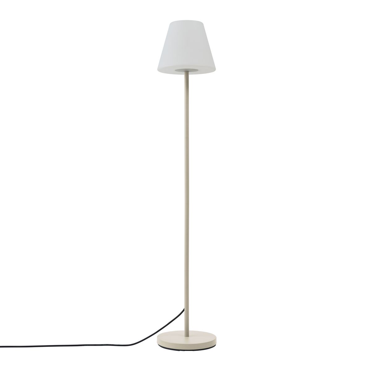Buiten vloerlamp beige met witte kap IP65 - Virginia