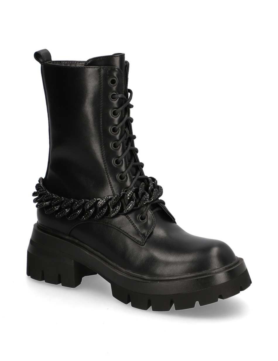 Glattleder Schnürboot