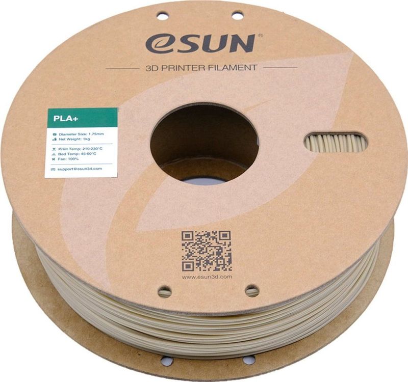 eSun PLA+ Filament - 1.75mm - Bone White - 1kg