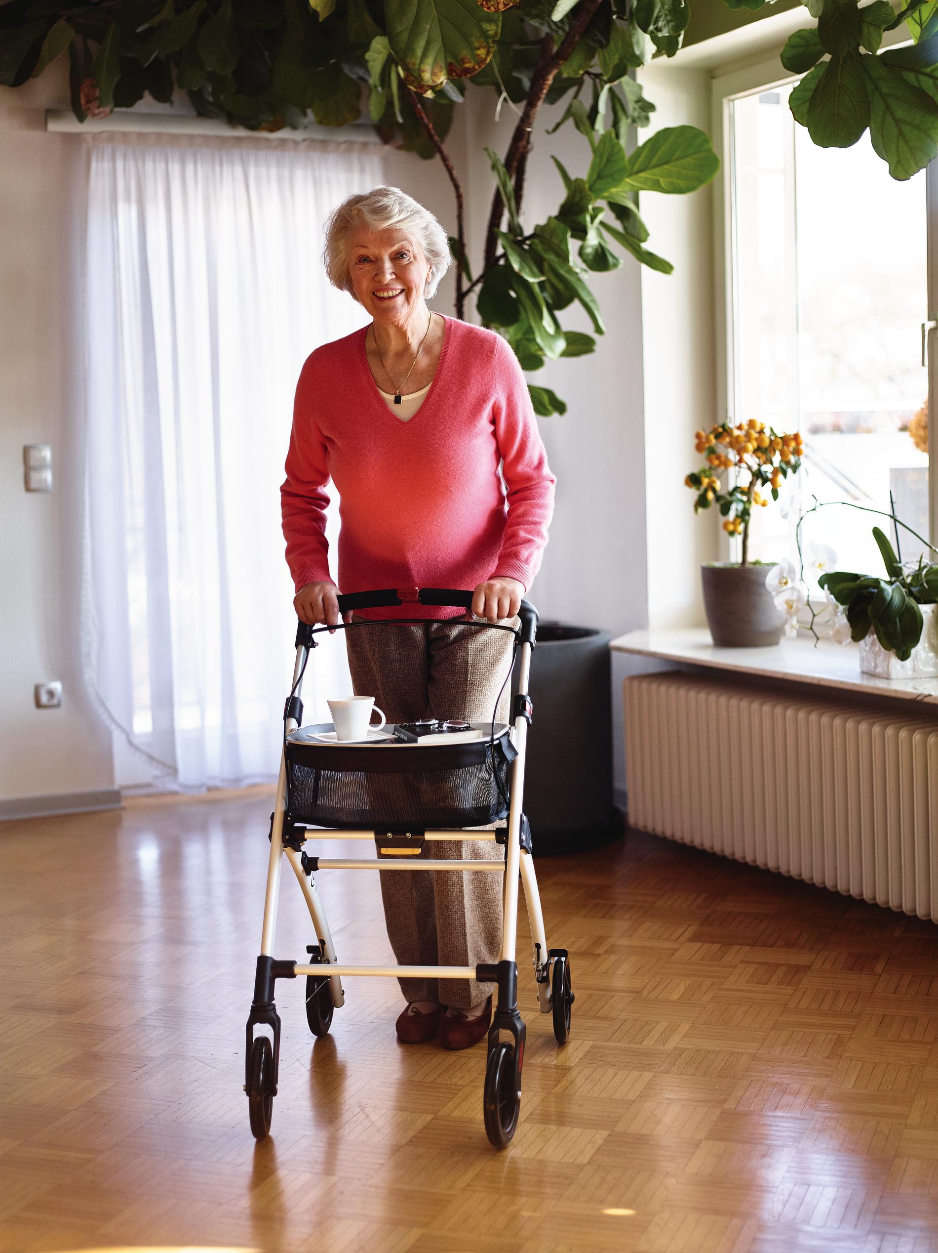 Indoor-Rollator / Wohnraumrollator Pit weiß