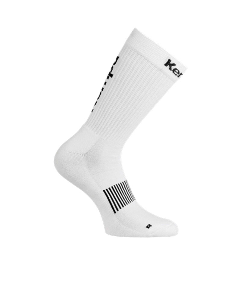 Kempa Logo Classic Socken Weiss Schwarz F02