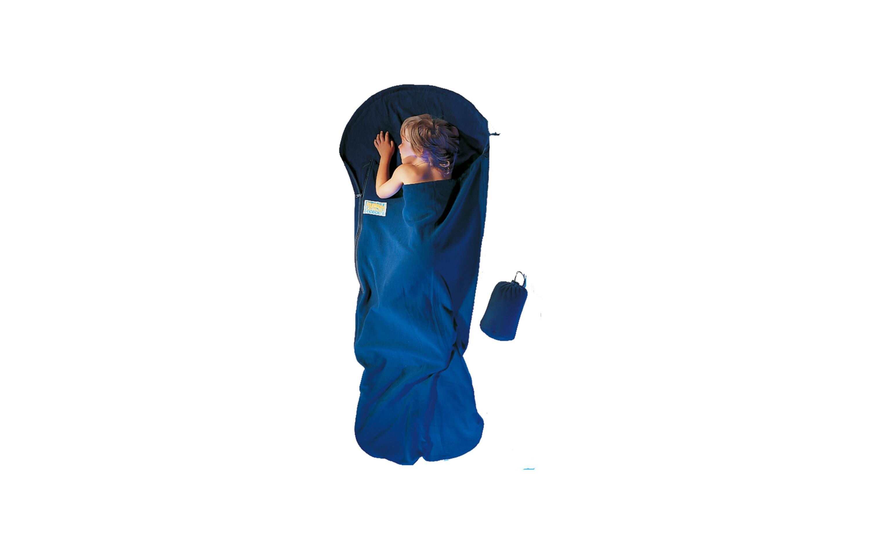 Schlafsackeinlage KidBag MummyLiner, Fleece, DunkelblauInnenschlafsack