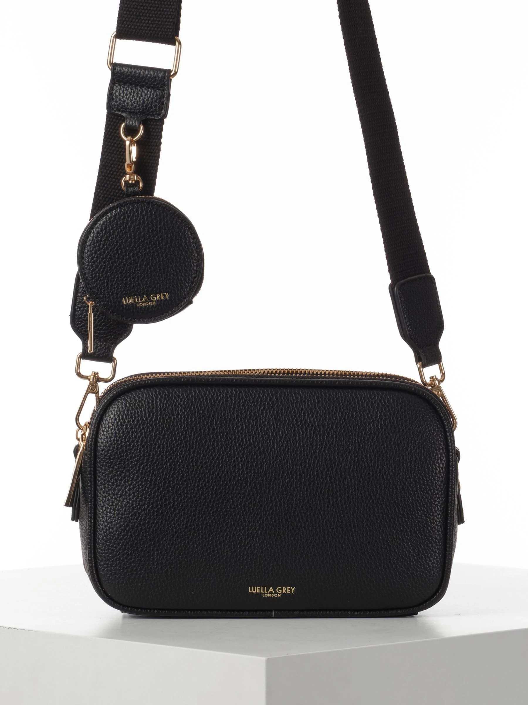 Zwart - Luella Grey Luella Grey Siobhan Camera Cross-Body Black Bag