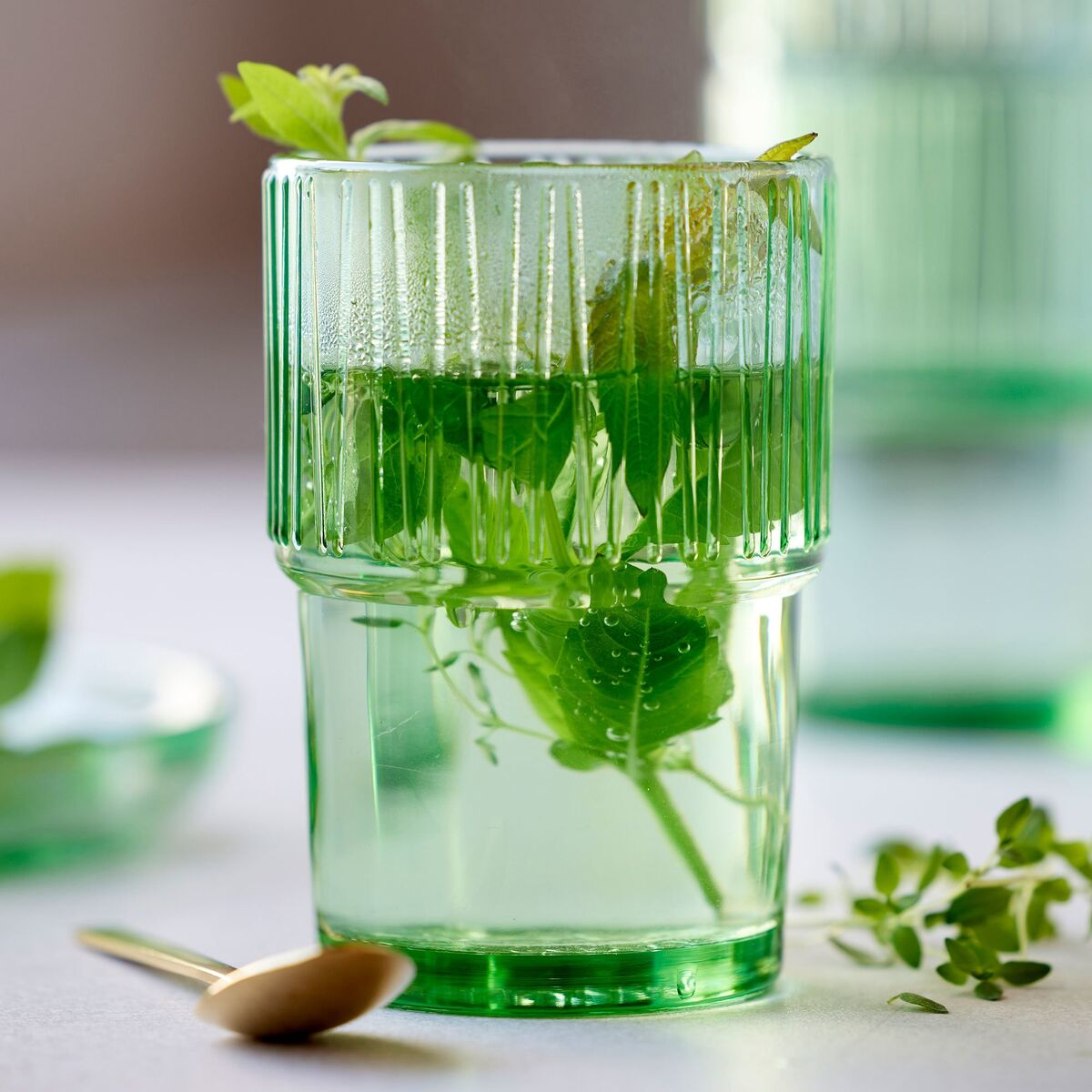 Kusintha caféglass 38 cl 4-pakning, grønn