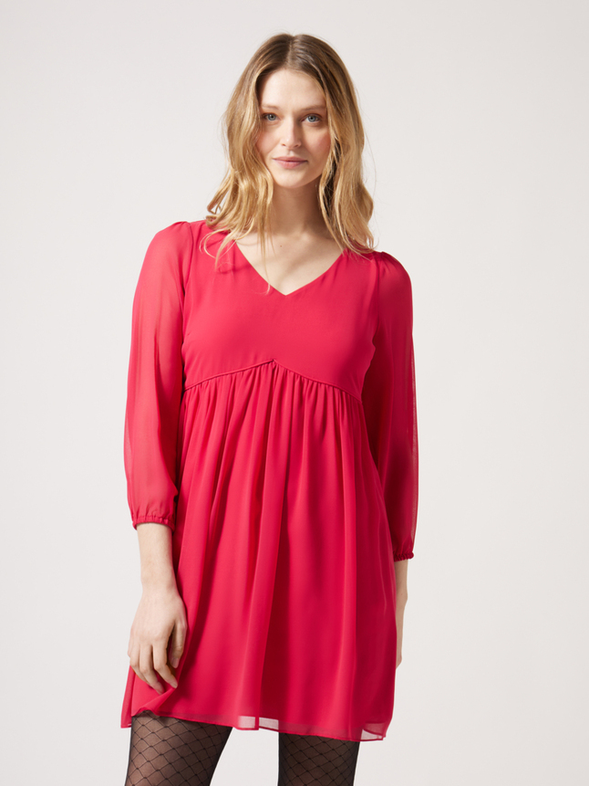 Robe courte unie