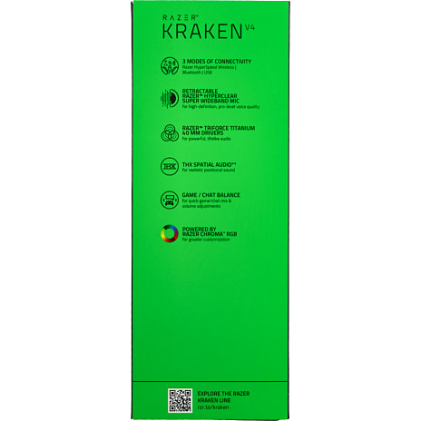 Razer Kraken V4 headset - sort