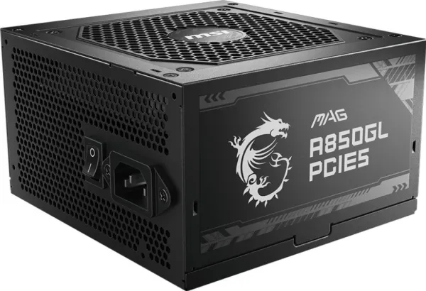 MSI MAG A850GL PCIE5 WHITE, 850 W, 100 - 240 V, 47 - 63 Hz, 8 A, 4 A, Aktiv
