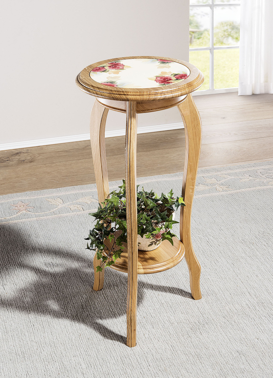 Blumenständer aus massivem Holz