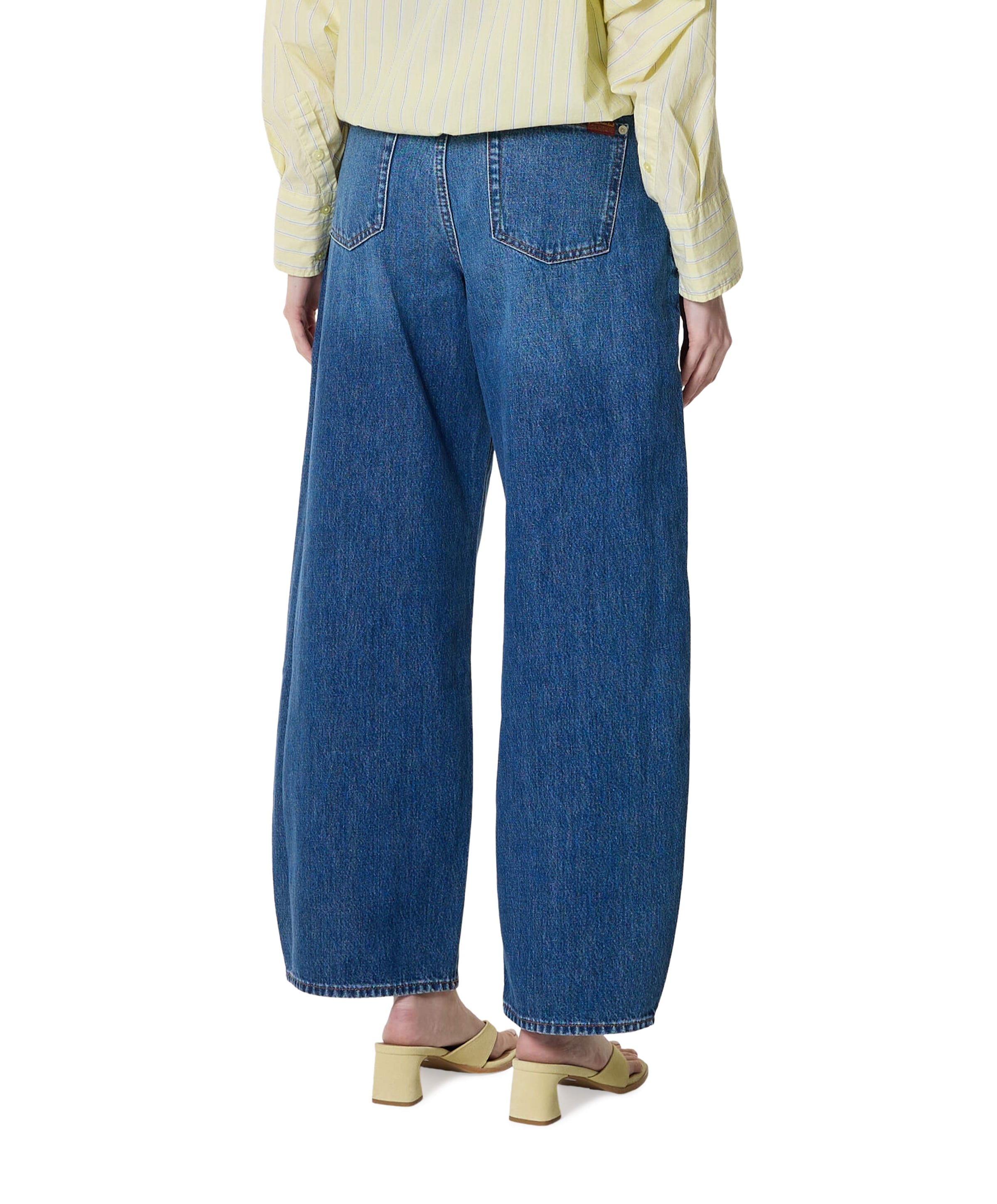 7 For All Mankind Bonnie Curvilinear dames jeans blauw