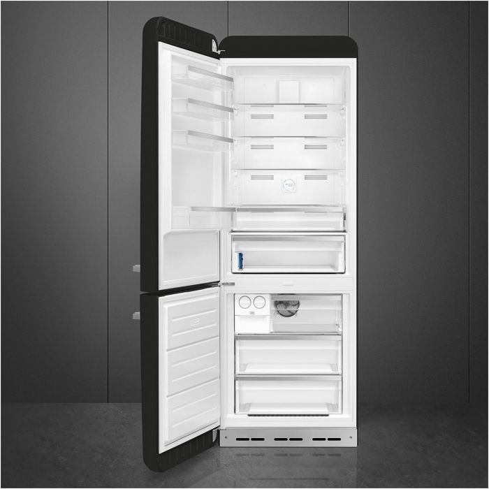SMEG Kühl- Gefrierkombination 50's Retro Style FAB38LBL5 Schwarz