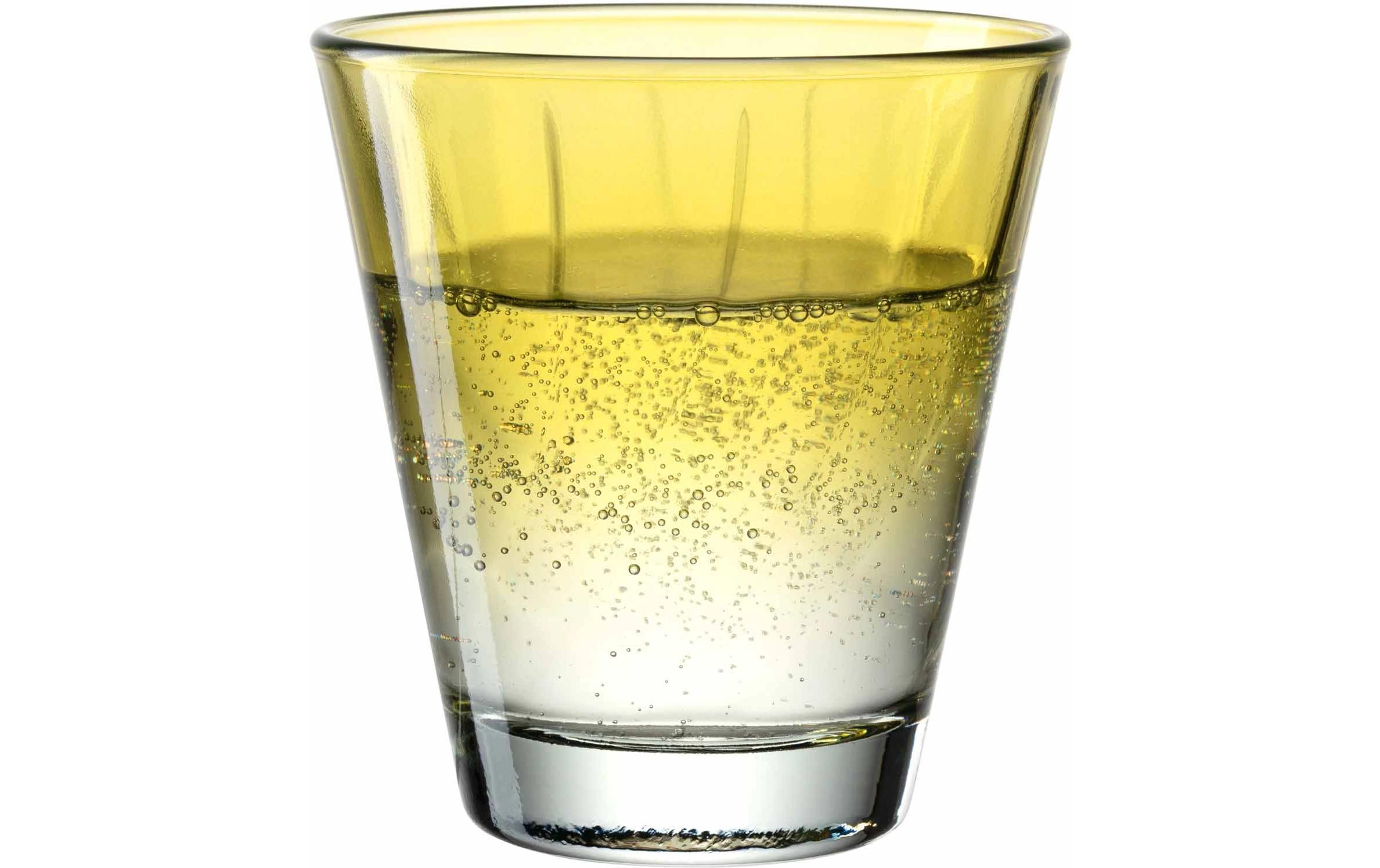 Trinkglas Twist 215 ml, 4 Stück, GelbGetränkegläser-Set