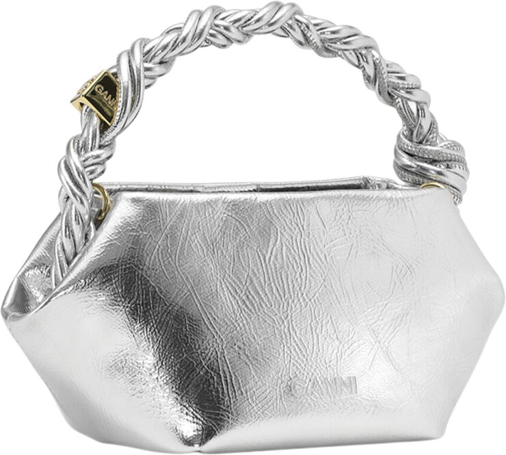 Ganni Ganni Bou Bag Mini Metallic Silver