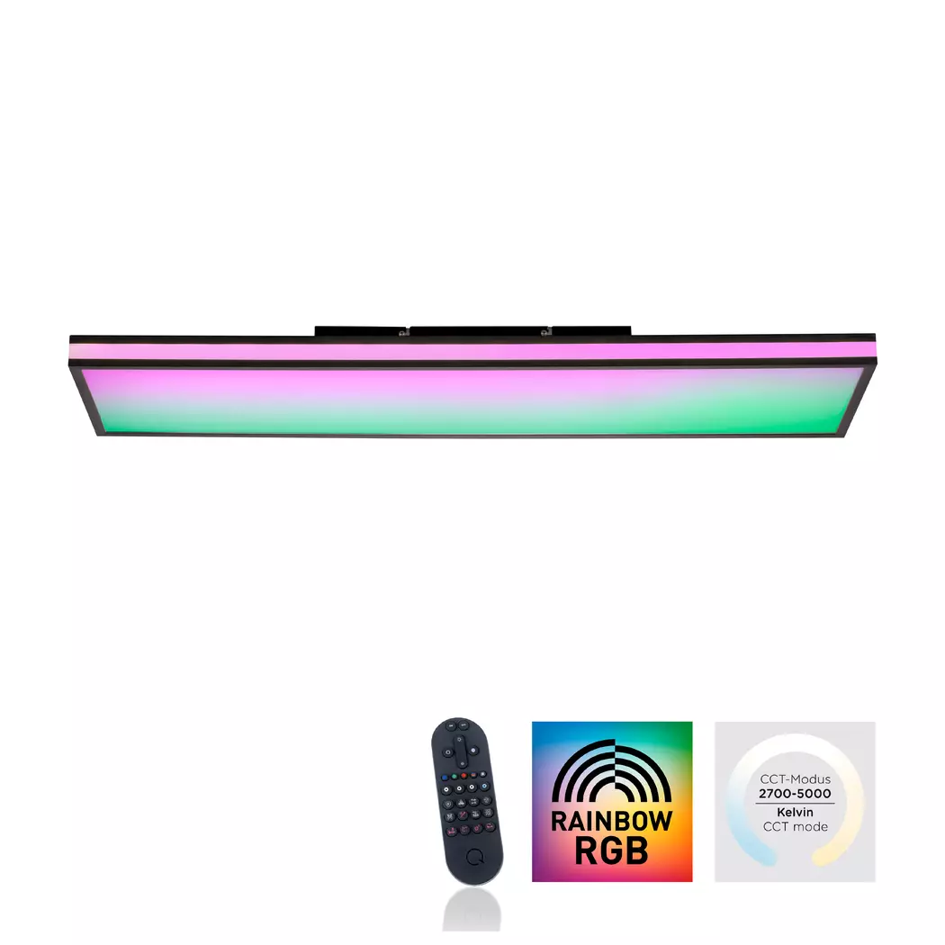 LED-Deckenleuchte Mario Black
