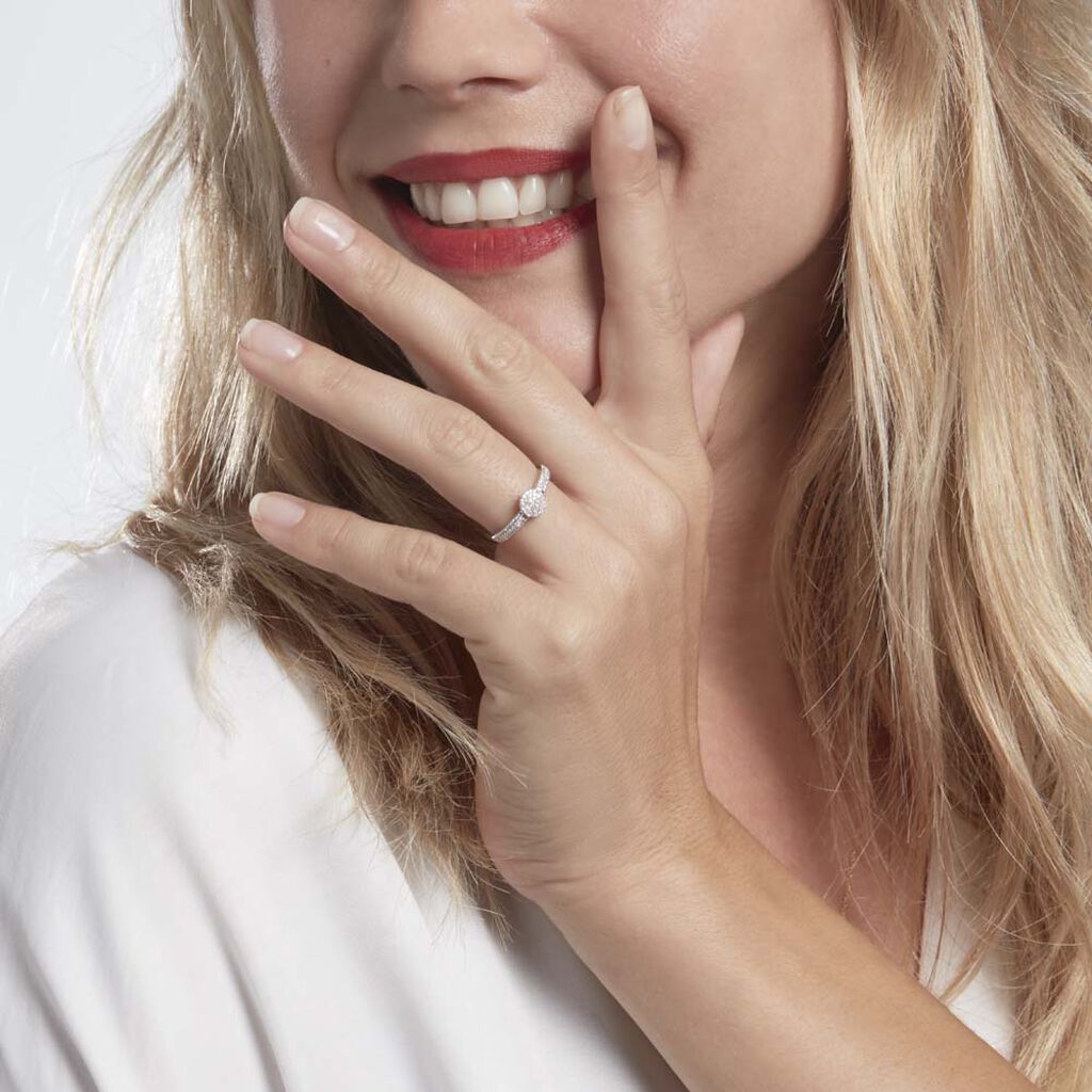 Bague Lisyae Or Blanc Diamants